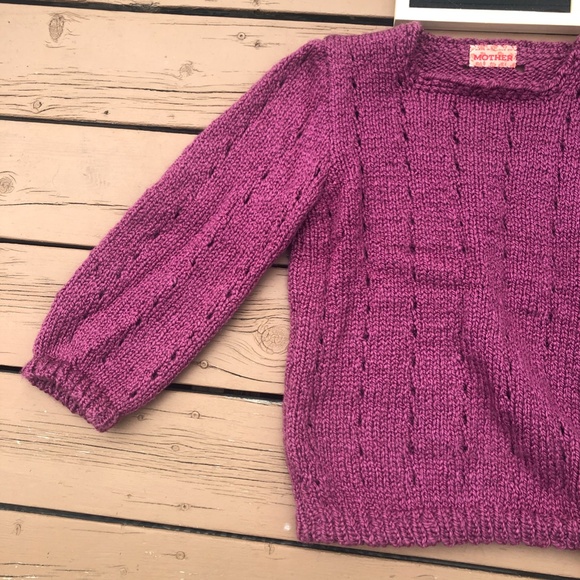 Homemade Knit Sweater with Bubble Sleeves - Picture 4 of 5